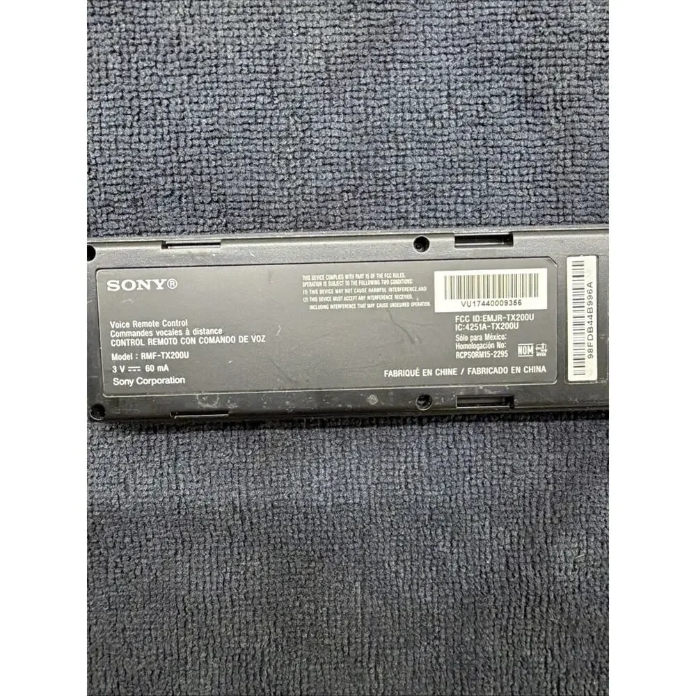 Genuine Sony Remote Control RMF-TX200U For XBR-43X800E XBR-49X800E Smart TV